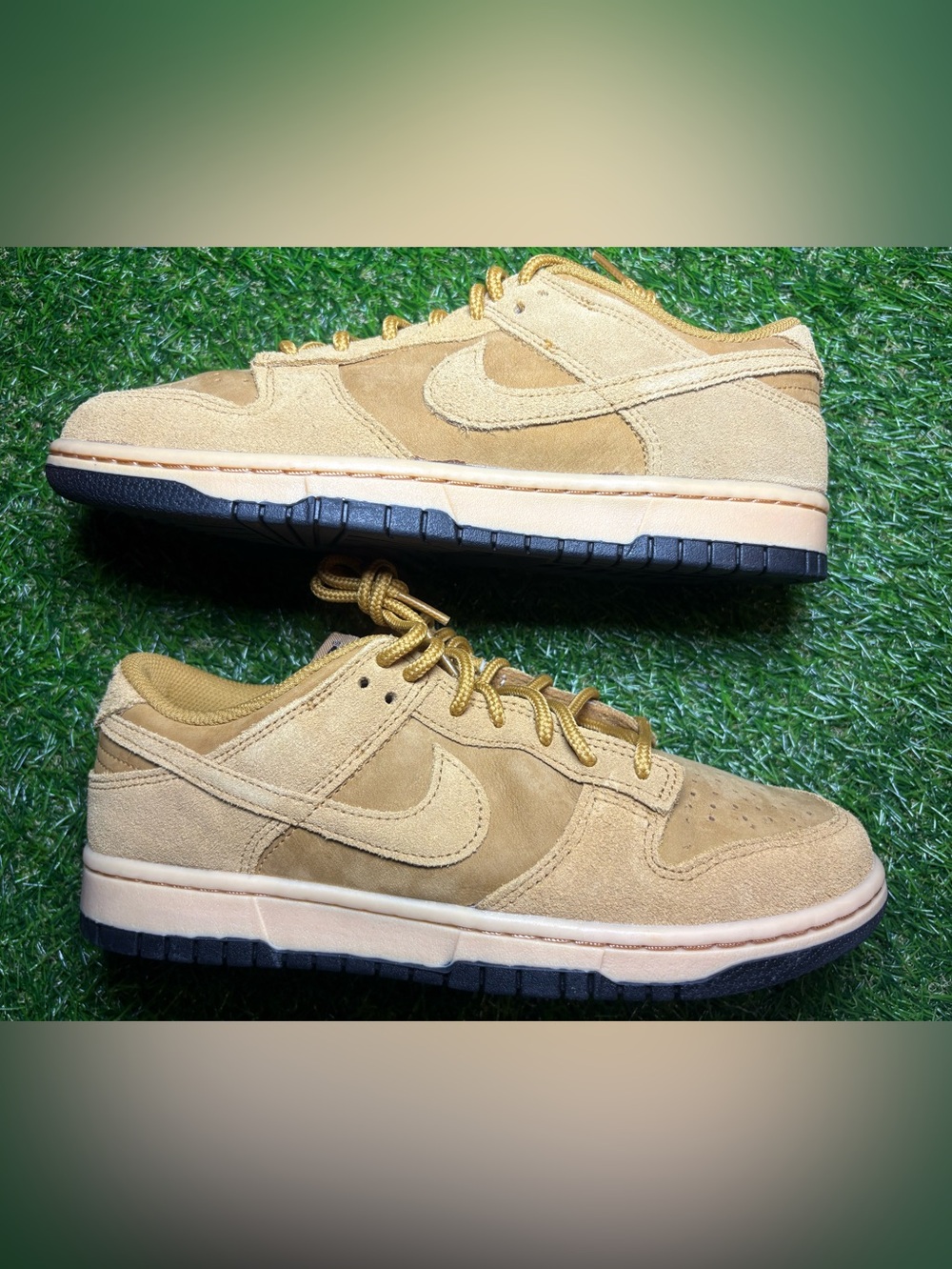 Nike Dunk low Suede Sneakers in Wheat/Tan men’s 8, women’s 9.5